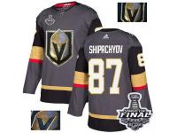 Men's Adidas Vegas Golden Knights #87 Vadim Shipachyov Gray Authentic Fashion Gold 2018 Stanley Cup Final NHL Jersey