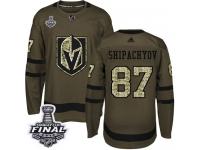 Men's Adidas Vegas Golden Knights #87 Vadim Shipachyov Green Authentic Salute to Service 2018 Stanley Cup Final NHL Jersey