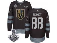 Men's Adidas Vegas Golden Knights #88 Nate Schmidt Black Authentic 2018 Stanley Cup Final 1917-2017 100th Anniversary NHL Jersey