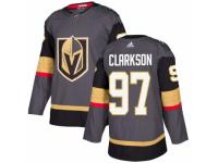 Men's Adidas Vegas Golden Knights #97 David Clarkson Authentic Gray Home NHL Jersey