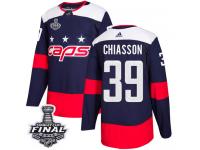 Men's Adidas Washington Capitals #39 Alex Chiasson Navy Blue Authentic 2018 Stadium Series 2018 Stanley Cup Final NHL Jersey