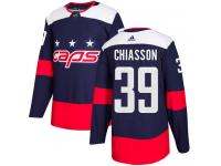 Men's Adidas Washington Capitals #39 Alex Chiasson Navy Blue Authentic 2018 Stadium Series NHL Jersey