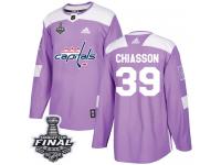 Men's Adidas Washington Capitals #39 Alex Chiasson Purple Authentic Fights Cancer Practice 2018 Stanley Cup Final NHL Jersey