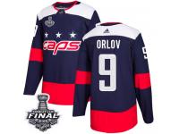 Men's Adidas Washington Capitals #9 Dmitry Orlov Navy Blue Authentic 2018 Stadium Series 2018 Stanley Cup Final NHL Jersey