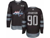 Men's Adidas Washington Capitals #90 Marcus Johansson Premier Black 1917-2017 100th Anniversary NHL Jersey