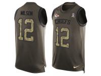Men's Albert Wilson #12 Nike Green Jersey - NFL Kansas City Chiefs Salute to Service Tank Top