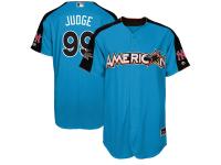 Men's American League Aaron Judge Majestic Blue 2017 MLB All-Star Game Authentic Home Run Derby Jersey