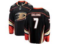 Men's Anaheim Ducks #7 Andrew Cogliano Authentic Black Home Breakaway NHL Jersey
