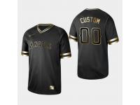 Men's Angels 2019 Black Golden Edition Custom V-Neck Stitched Jersey