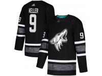 Men's Arizona Coyotes #9 Clayton Keller Adidas Black Authentic 2019 All-Star NHL Jersey