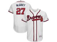 Men's Atlanta Braves Fred McGriff Majestic White Home Authentic Collection Flex Base Player Jersey