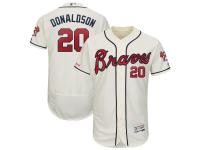 Men's Atlanta Braves Josh Donaldson Majestic Cream Alternate Authentic Collection Flex Base Player Jersey