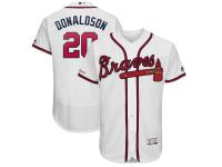Men's Atlanta Braves Josh Donaldson Majestic White Home Flex Base Authentic Collection Player Jersey