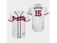 Men's Atlanta Braves White Sean Newcomb 2019 Flex Base Authentic Collection Home Jersey