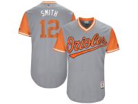 Men's Baltimore Orioles Seth Smith Smith Majestic Gray 2017 Players Weekend Jersey