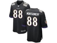 Men's Baltimore Ravens Ty Montgomery Nike Black Alternate Replica Game Jersey