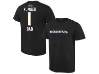 MEN'S BALTIMORE RENS PRO LINE BLACK NUMBER 1 DAD T-SHIRT