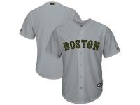 Men's Boston Red Sox Majestic Gray 2017 Memorial Day Cool Base Team Jersey