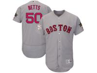Men's Boston Red Sox Mookie Betts Majestic Gray 2017 MLB All-Star Game Authentic Flex Base Jersey
