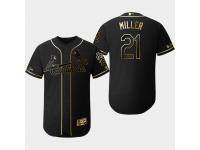 Men's Cardinals 2019 Black Golden Edition Andrew Miller Flex Base Stitched Jersey