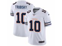 Men's Chicago Bears #10 Mitchell Trubisky White Team Logo Cool Edition Jersey