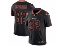 Men's Chicago Bears #32 David Montgomery Limited Lights Out Black Rush Football Jersey