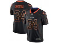 Men's Chicago Bears #34 Walter Payton Black 2018 Lights Out Color Rush NFL Limited Jersey