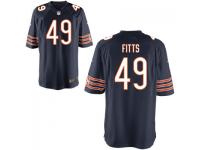 Men's Chicago Bears #49 Kylie Fitts Nike Navy Game Jersey