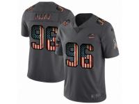 Men's Chicago Bears #96 Akiem Hicks Limited Black USA Flag 2019 Salute To Service Football Jersey