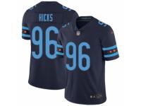 Men's Chicago Bears #96 Akiem Hicks Limited Navy Blue City Edition Football Jersey