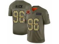 Men's Chicago Bears #96 Akiem Hicks Limited Olive/Camo 2019 Salute to Service Football Jersey