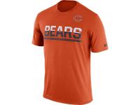 MEN'S CHICAGO BEARS NIKE ORANGE TEAM PRACTICE LEGEND PERFORMANCE T-SHIRT