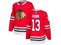 Men's Chicago Blackhawks #13 CM Punk adidas Red Authentic Jersey
