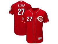 Men's Cincinnati Reds Matt Kemp Majestic Scarlet Alternate 150th Anniversary Flex Base Authentic Collection Player Jersey