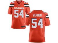 Men's Cleveland Browns Olivier Vernon Nike Orange Alternate Elite Jersey