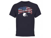 Men's Cleveland Browns Pro Line Navy Banner Wave T-Shirt