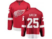 Men's Detroit Red Wings #25 Mike Green Authentic Red Home Breakaway NHL Jersey
