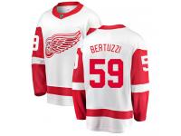Men's Detroit Red Wings #59 Tyler Bertuzzi Authentic White Away Breakaway NHL Jersey