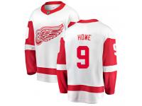 Men's Detroit Red Wings #9 Gordie Howe Authentic White Away Breakaway NHL Jersey