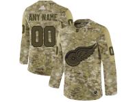 Men's Detroit Red Wings Adidas Customized Limited 2019 Camo Salute to Service Jersey