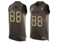 Men's Dion Sims #88 Nike Green Jersey - NFL Chicago Bears Salute to Service Tank Top