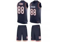 Men's Dion Sims #88 Nike Navy Blue Jersey - NFL Chicago Bears Tank Top Suit