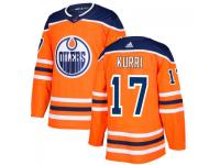 Men's Edmonton Oilers #17 Jari Kurri adidas Royal Authentic Jersey
