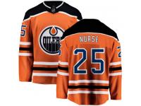 Men's Edmonton Oilers #25 Darnell Nurse Orange Home Breakaway NHL Jersey