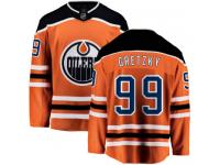 Men's Edmonton Oilers #99 Wayne Gretzky Orange Home Breakaway NHL Jersey