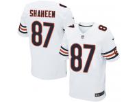 Men's Elite Adam Shaheen #87 Nike White Road Jersey - NFL Chicago Bears