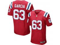 Men's Elite Antonio Garcia #63 Nike Red Alternate Jersey - NFL New England Patriots