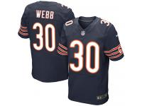 Men's Elite B.W. Webb #30 Nike Navy Blue Home Jersey - NFL Chicago Bears