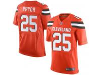 Men's Elite Calvin Pryor #25 Nike Orange Alternate Jersey - NFL Cleveland Browns