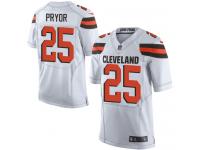 Men's Elite Calvin Pryor #25 Nike White Road Jersey - NFL Cleveland Browns